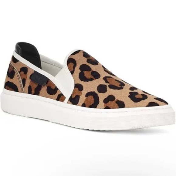 UGG Shoes - UGG Alameda Spotty Slip on Leopard Sneakers Size 9